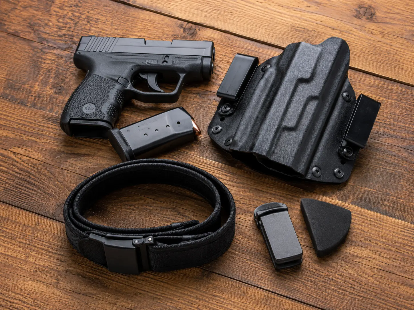 IWB concealed carry holster setup for Practical Pistol course at BZ Academy in Poland