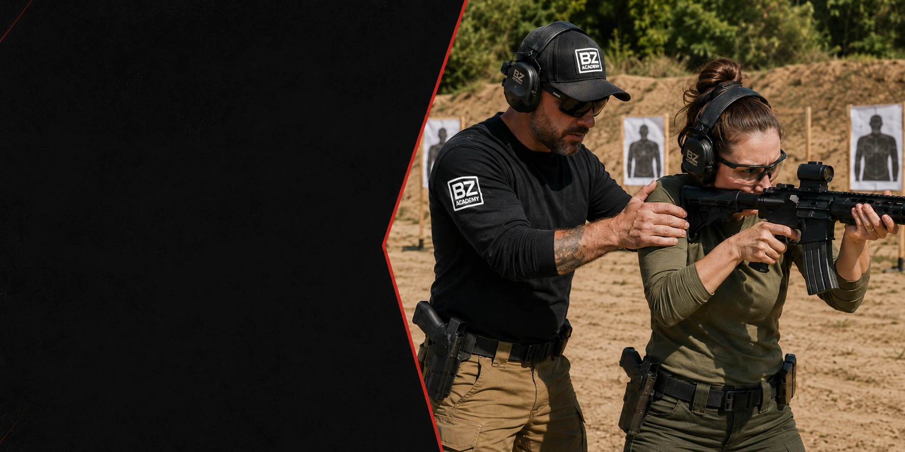 Tactical firearms training at BZ academy at BZ Academy in Poland