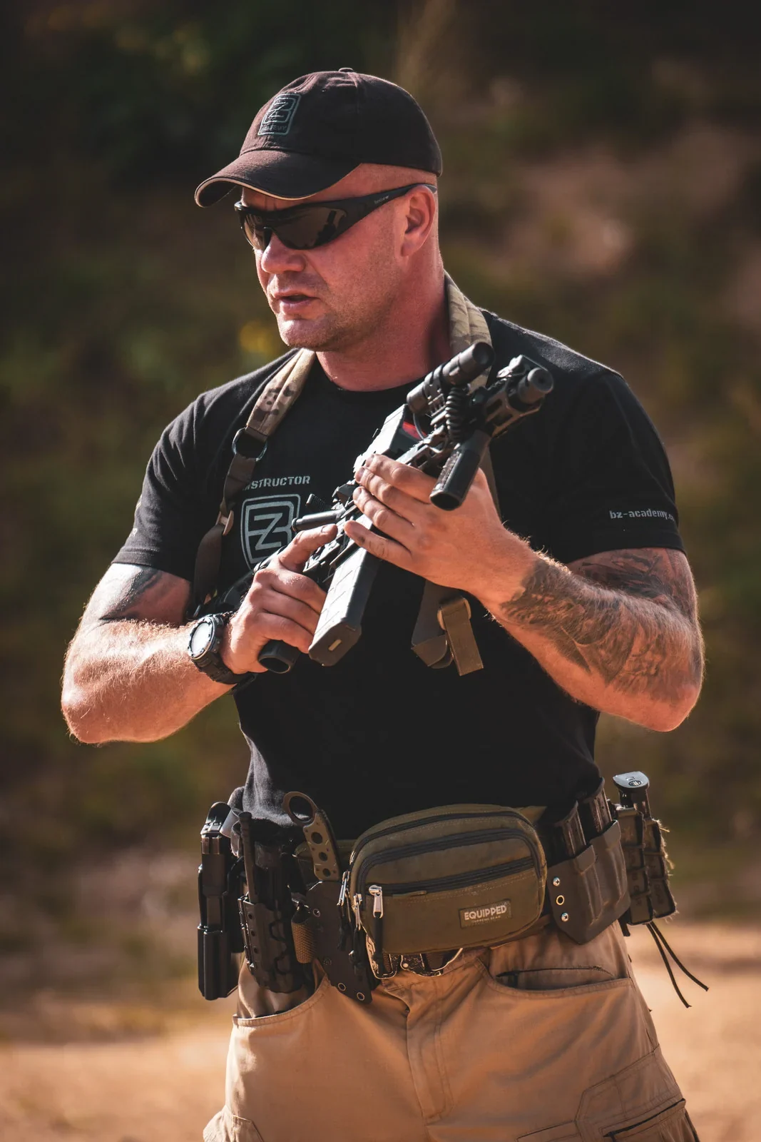Bartosz Zukowski, founder and head firearms instructor at BZ Academy