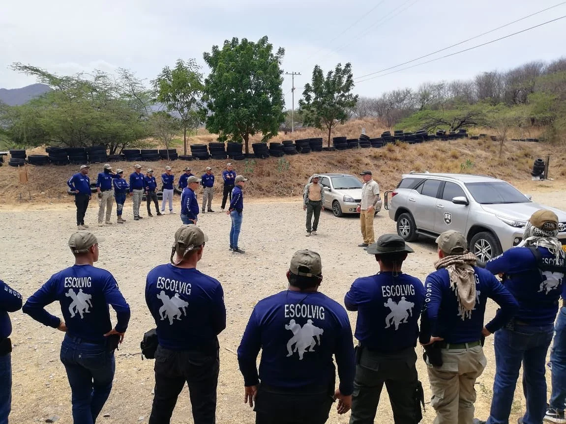 Close-protection training course delivered in Colombia