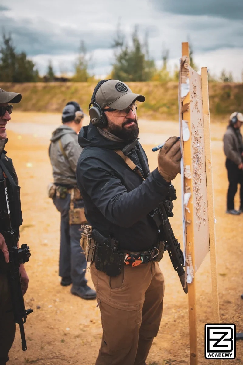 Klaudiusz, firearms and self-defence instructor at BZ Academy
