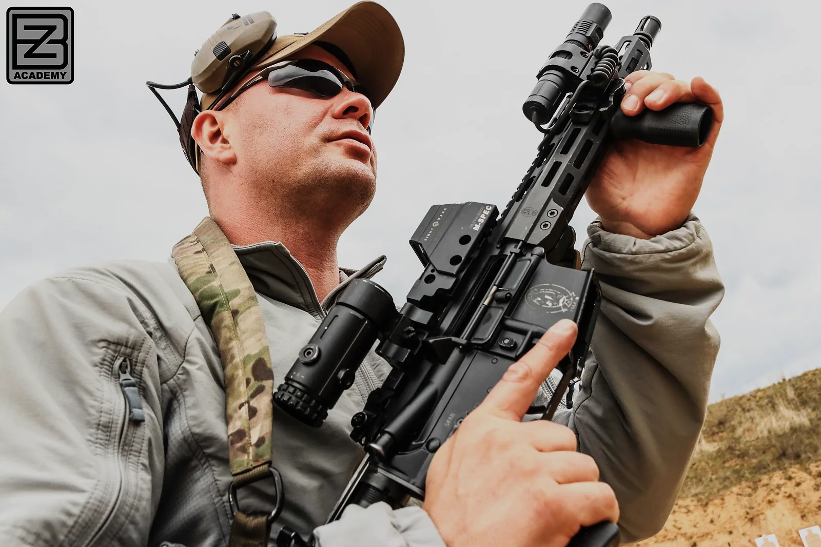 CFC Level 2 close-up of rifle handling and weapon manipulation at BZ Academy in Poland