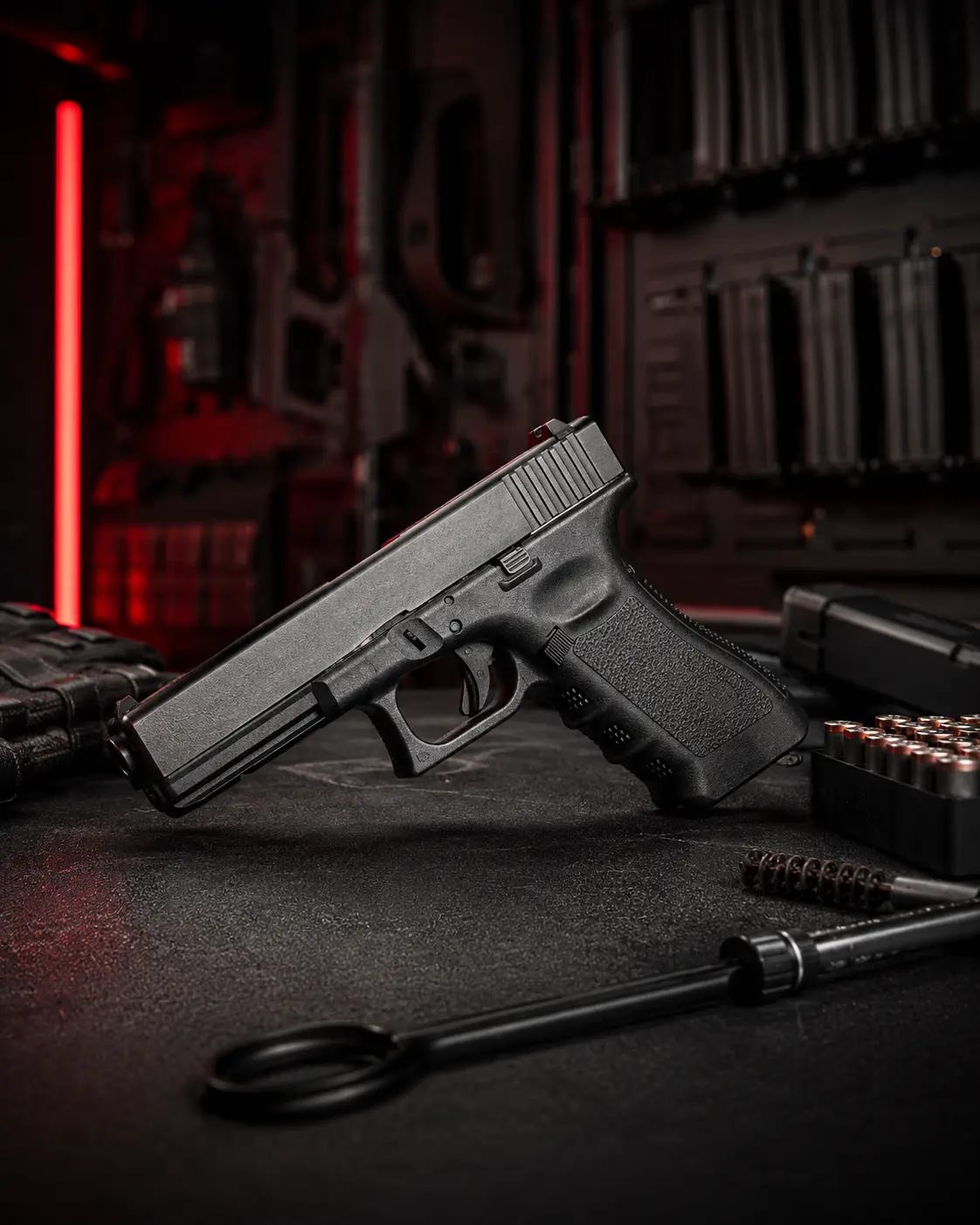 Glock 17 live-fire training for close protection firearms course at BZ Academy in Poland