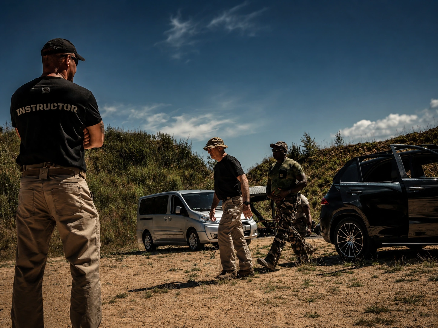 Glock 17 live-fire close protection firearms training at BZ Academy in Poland