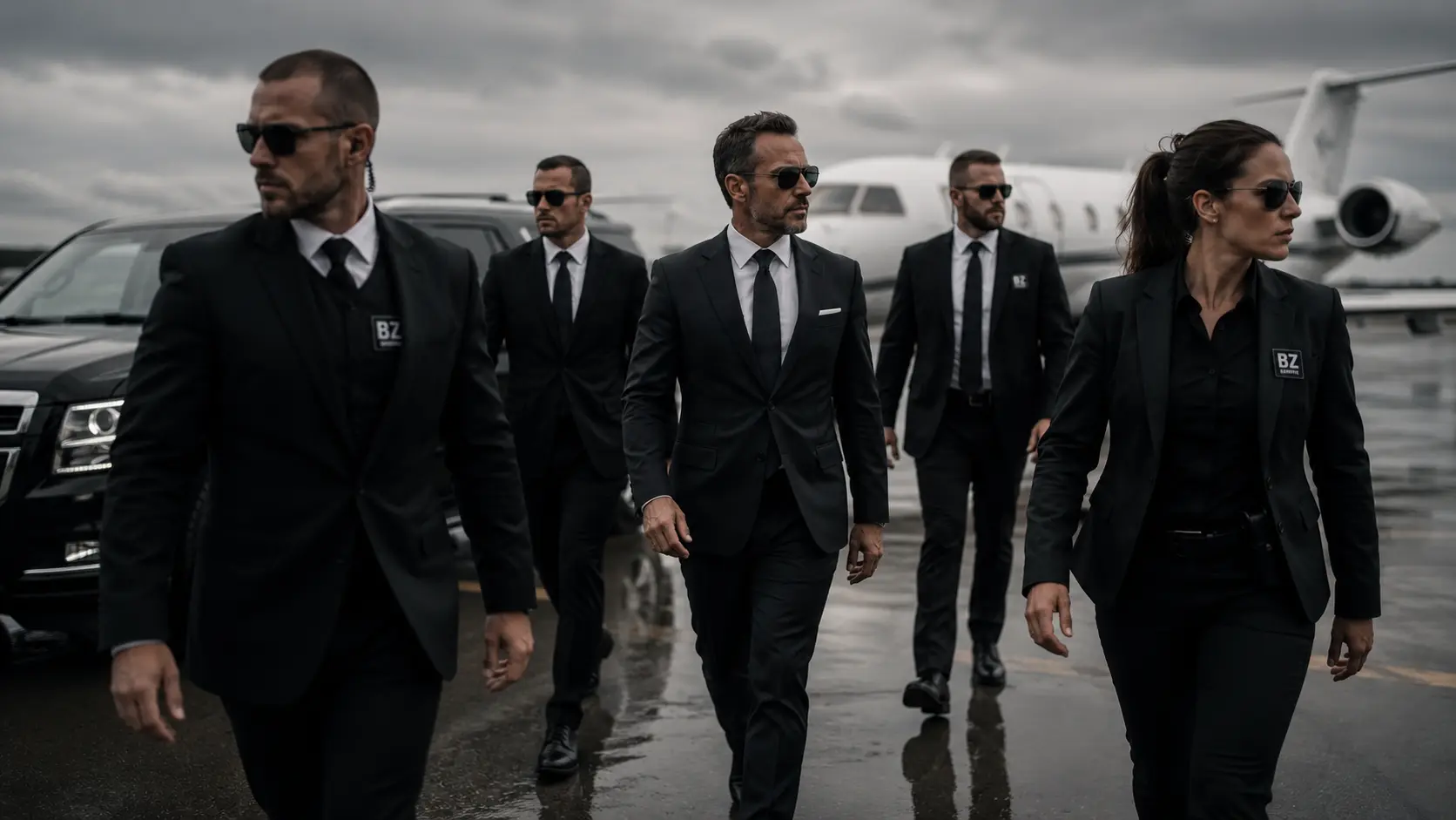 VIP protection formation training at BZ Academy in Poland