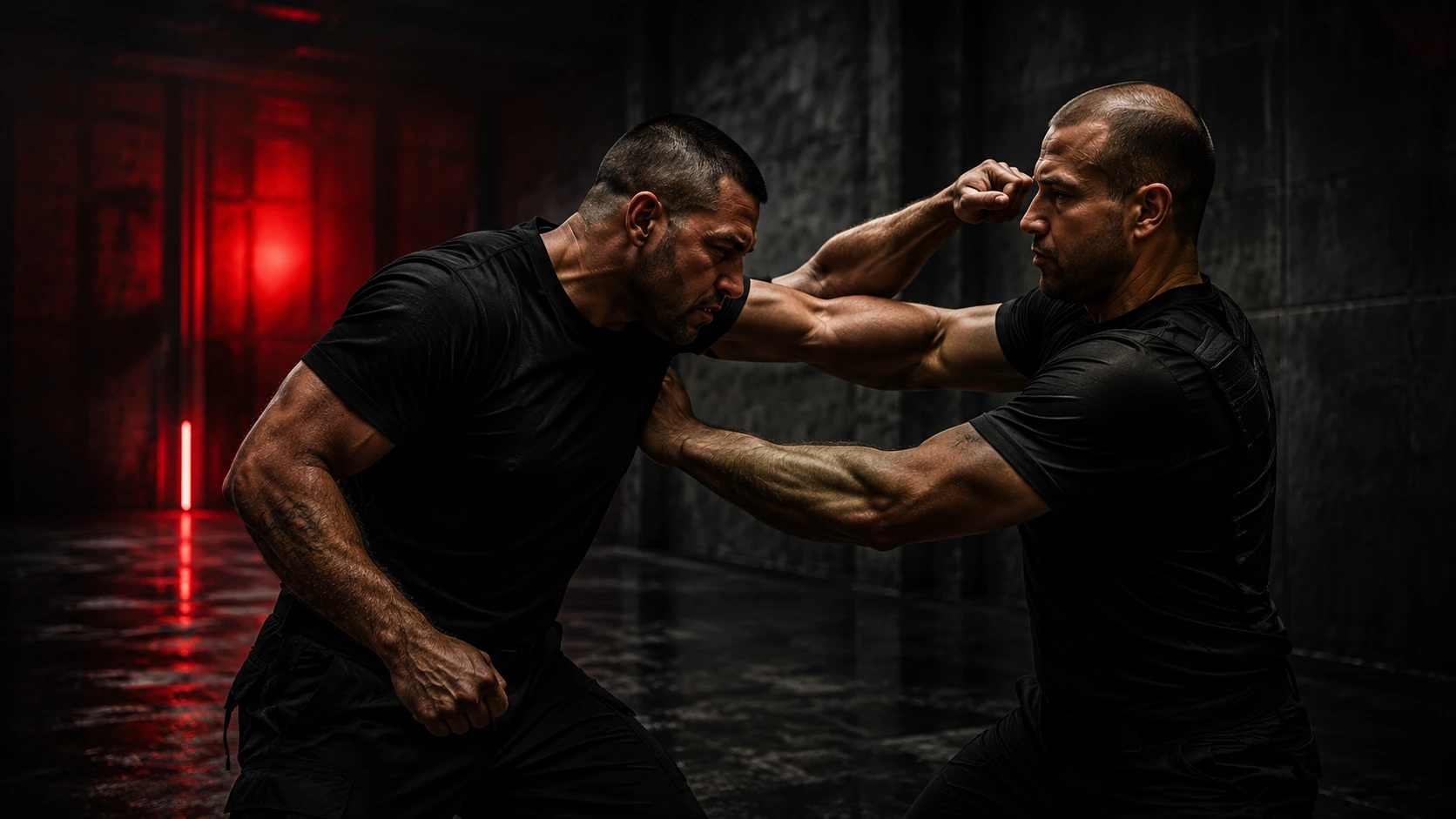 Hand to hand VIP protection test at BZ Academy in Poland