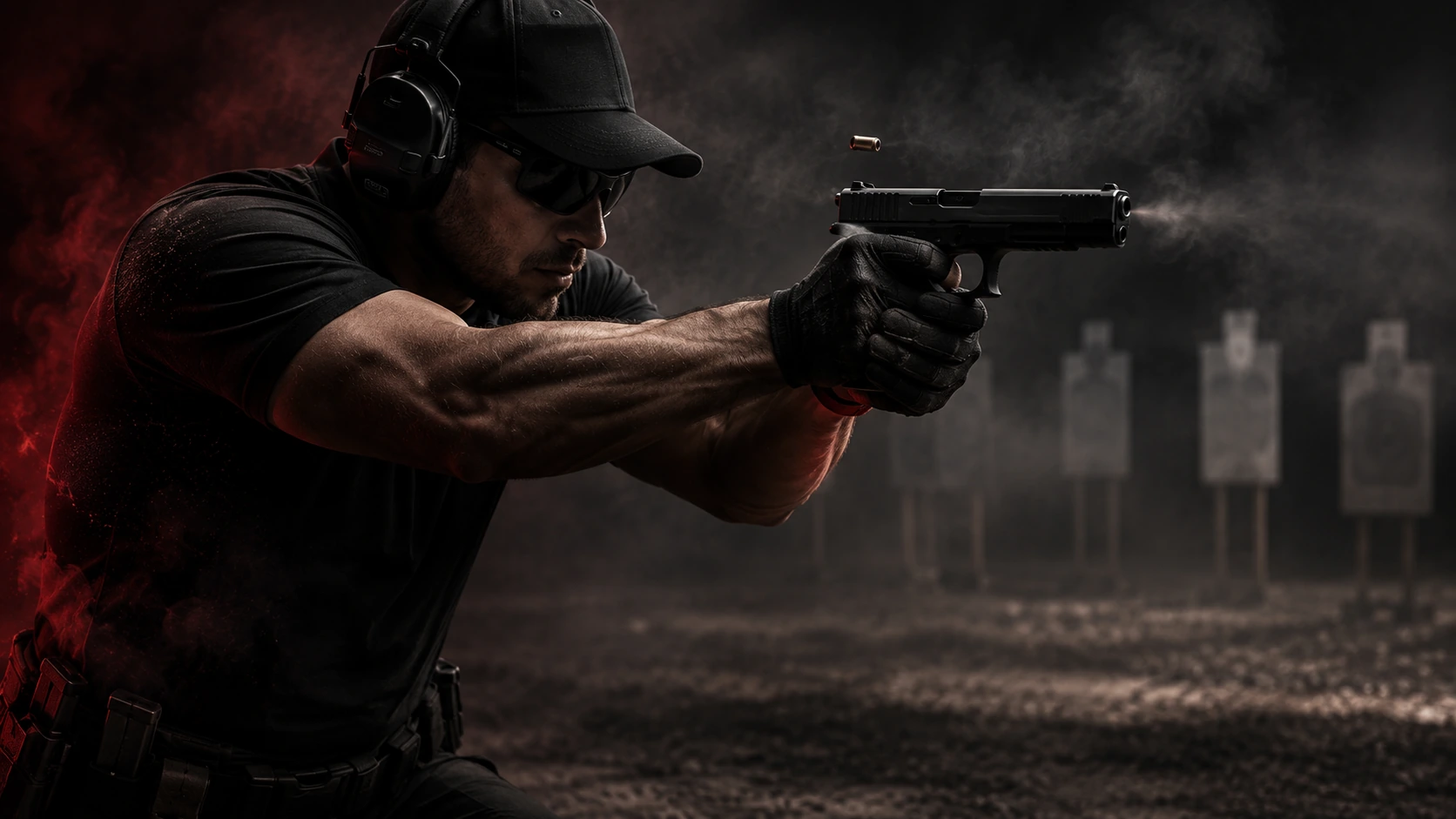 Firearms and tactics VIP protection test with live ammunition at BZ Academy in Poland