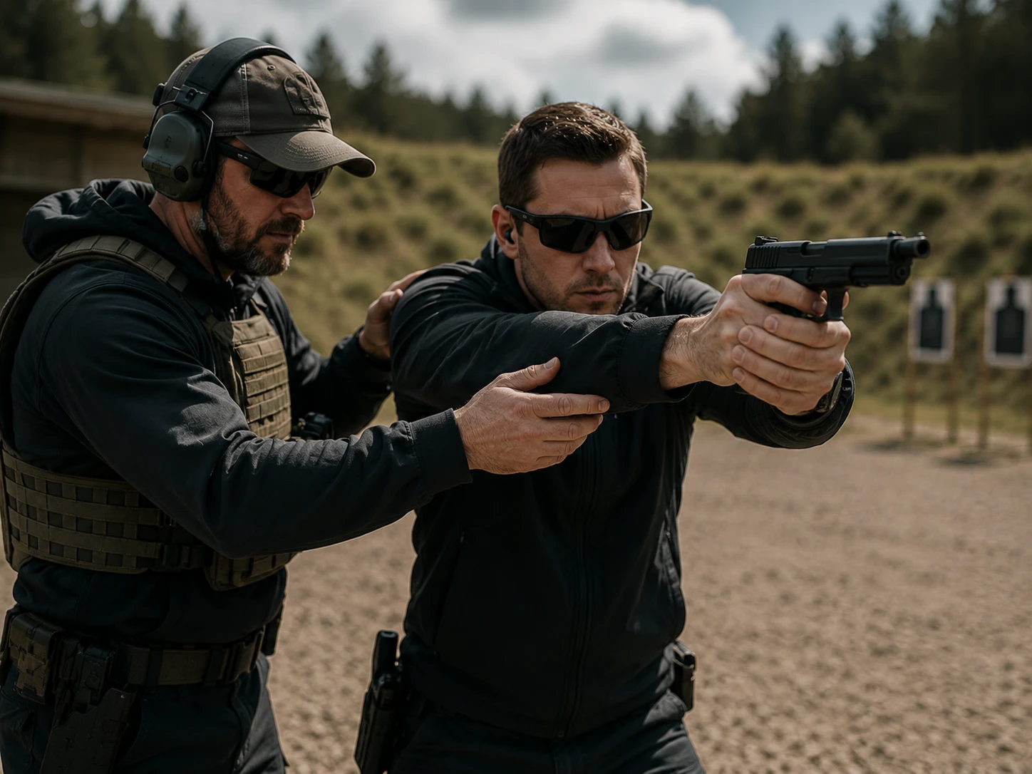 Pistol instructor card at BZ Academy in Poland
