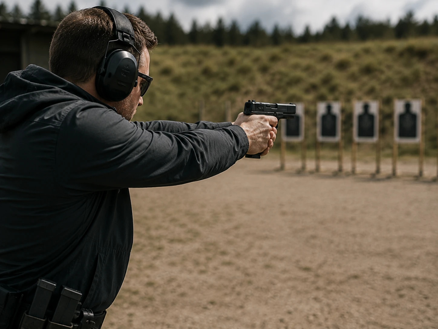 Practical pistol card at BZ Academy in Poland