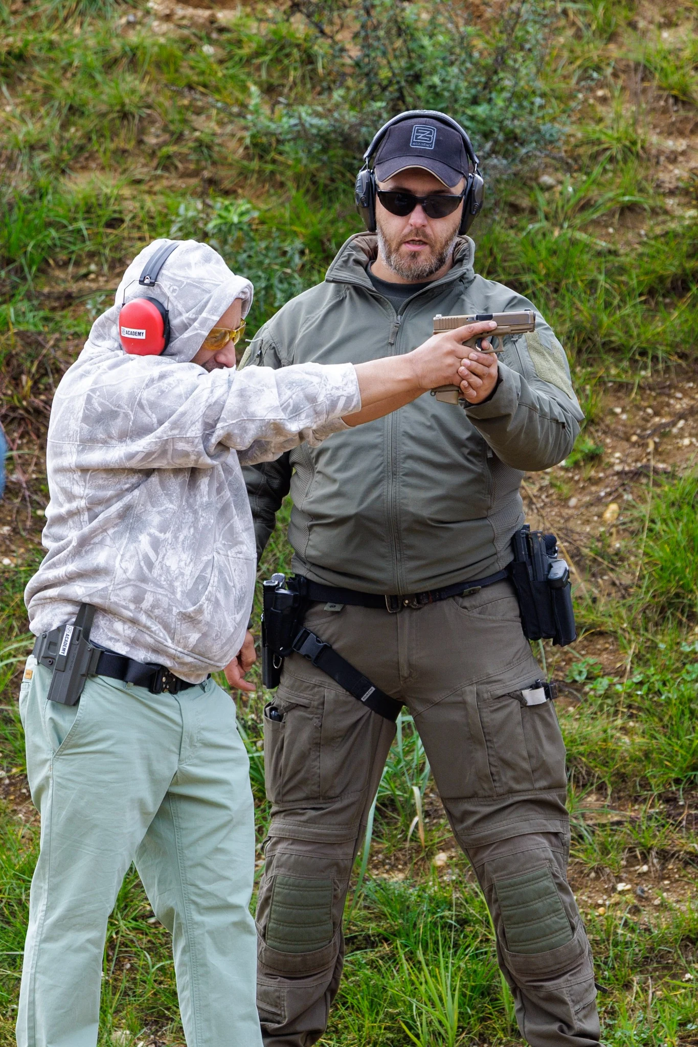 Private gallery one to one pistol training at BZ Academy in Poland
