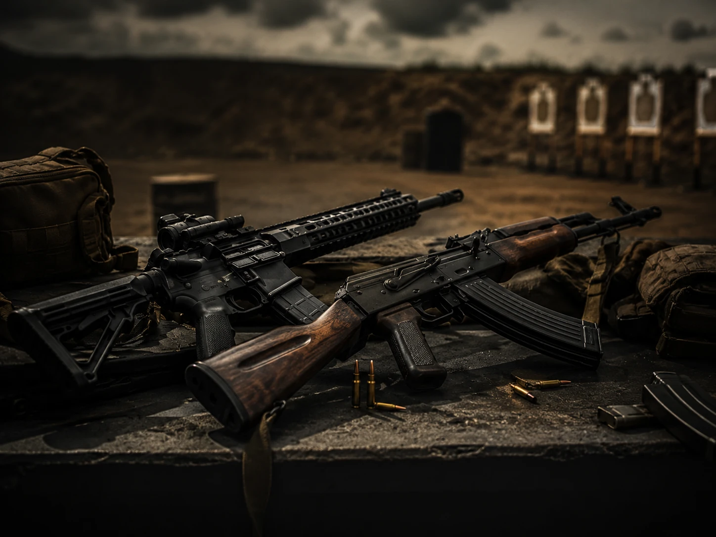 AR-15 / M4 OR AK during Tactical Rifle at BZ Academy in Poland