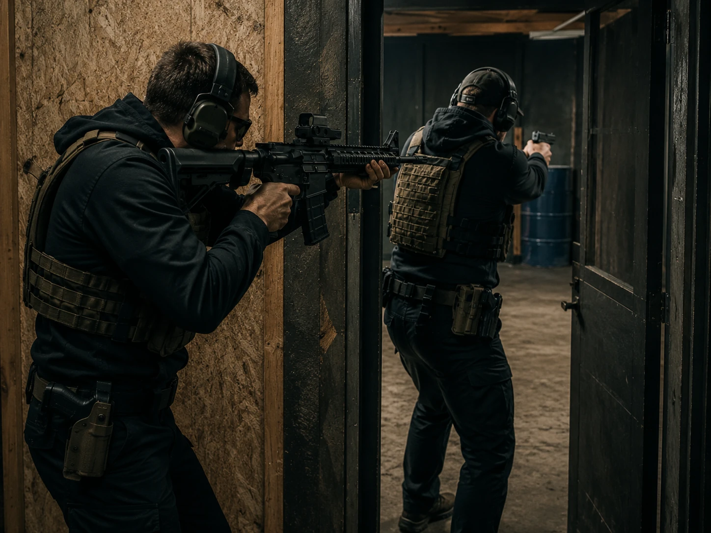 Two-Man CQB Tactics training at BZ Academy in Poland