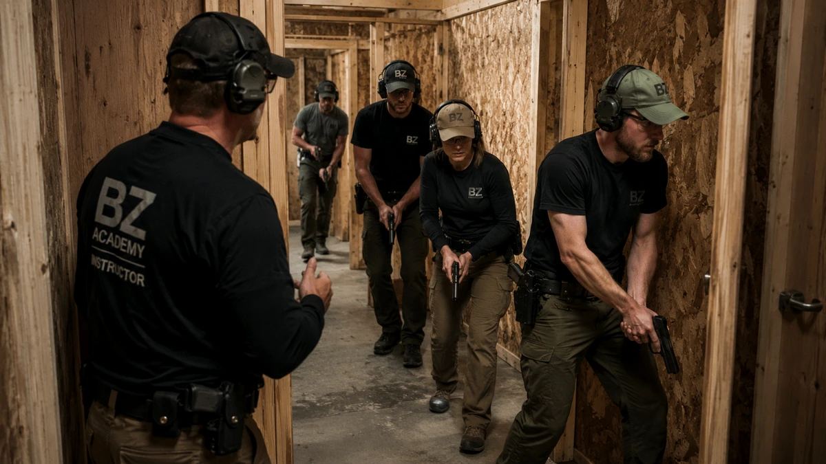Tactical firearms progression training at BZ Academy in Poland