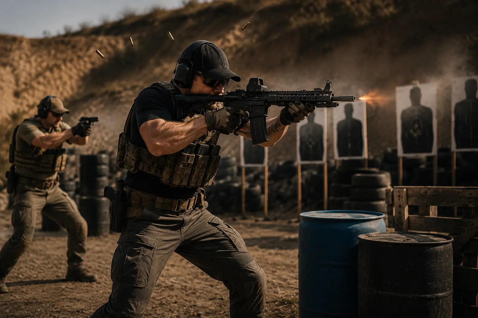 Dynamic live-fire firearms training in Poland at BZ Academy